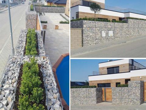 zielony gabion